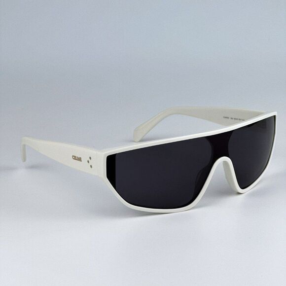 NEW Celine CL40195I 25A Ivory Smoke Shield Mask Unisex Sunglasses CL 40195I - Picture 6 of 13